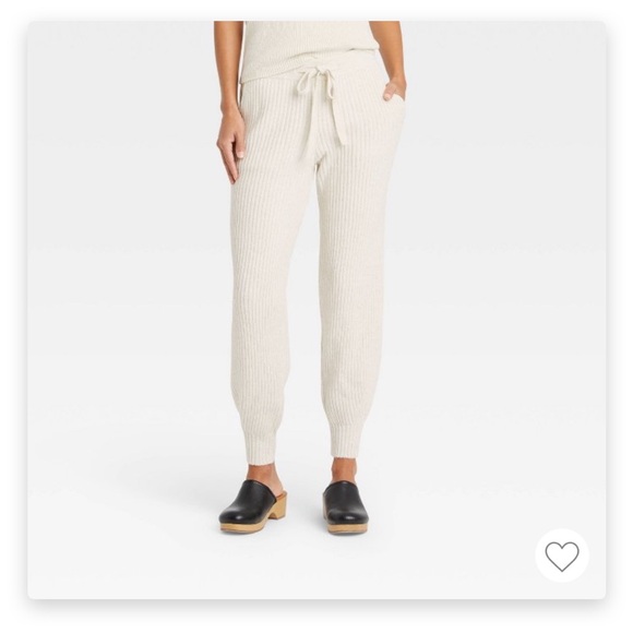 Target 4 Piece Cream White Knit Loungewear Sweater Set - Picture 2 of 5